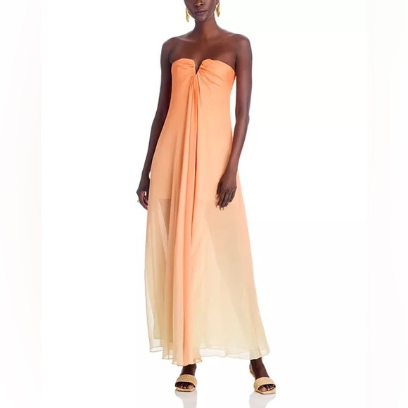 Laundry By Shelli Segal Dresses & Skirts - Laundry by Shelli Sehgal 100% Silk 2 Tone Beach Resort Wear Maxi Dress (Size 6)